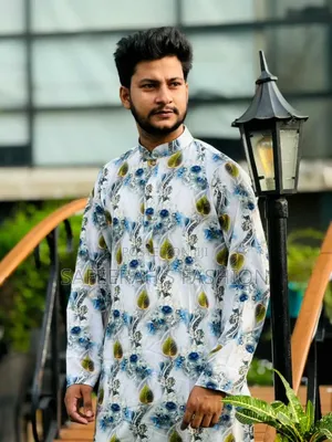 চায়না স্টিজ কাপড় ডিজিটাল পিন্ট পান্জাবিr