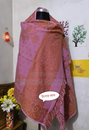 Photo - Premium Stylish Shall Chador উল সুতার প্রিমিয়াম জামদানি ডিজাইন শাল