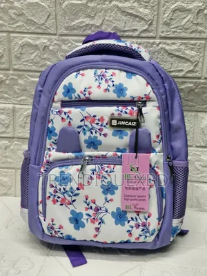 Floral Print Girls School Bag (Class 0–3) – Jincazi Brand, Waterproof
