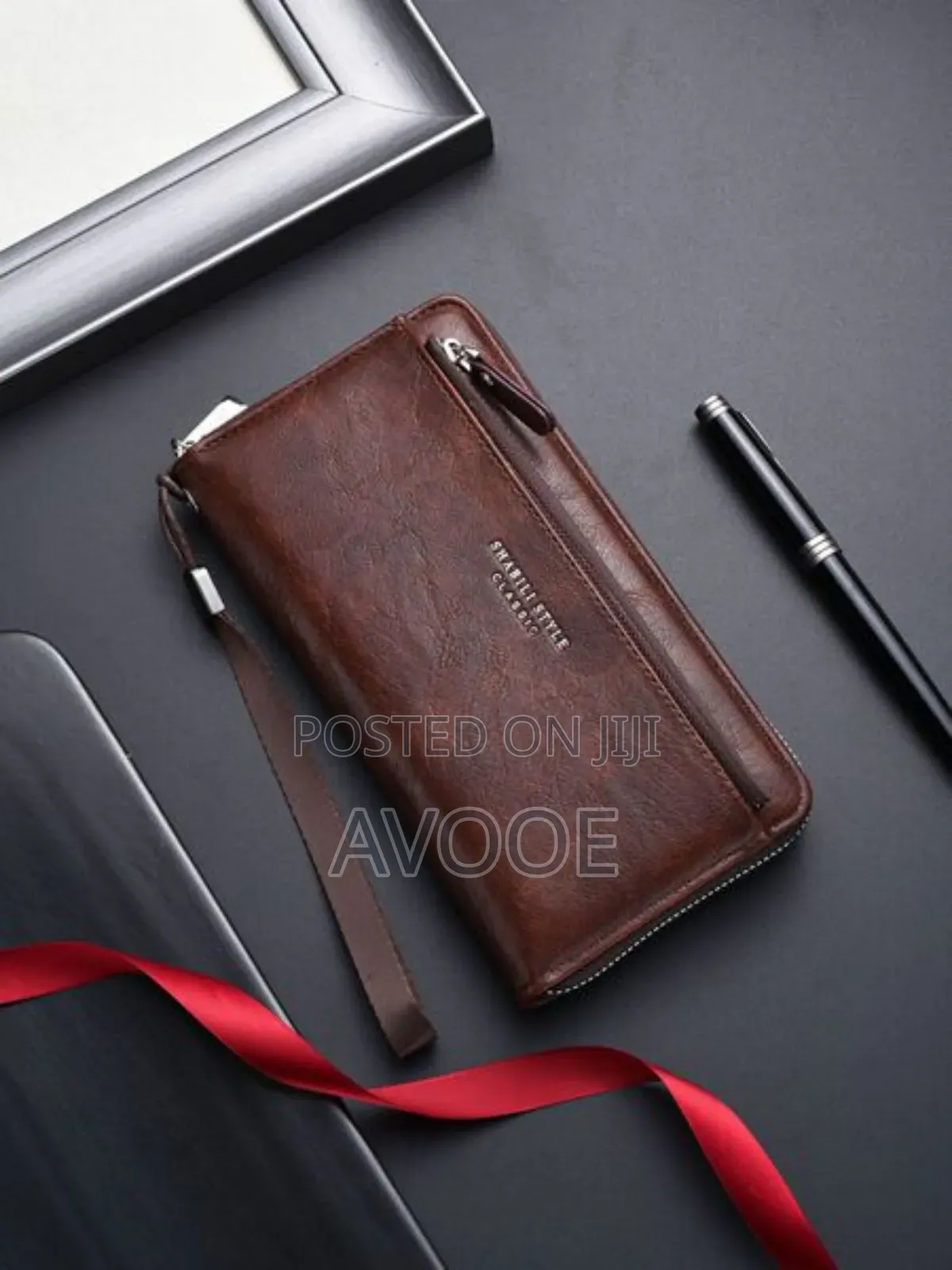 New Long Wallet Bag Soft Leather Zipper Fashion Mobile Phone Wallet