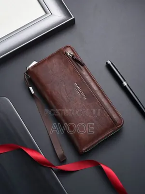 Photo - New Long Wallet Bag Soft Leather Zipper Fashion Mobile Phone Wallet