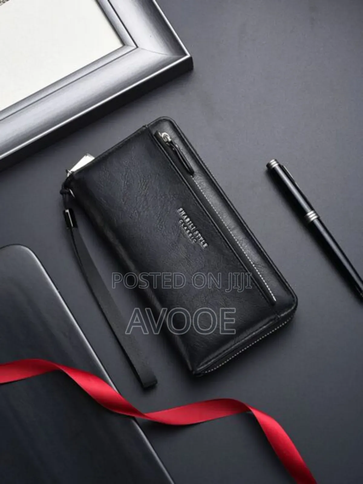 New Long Wallet Bag Soft Leather Zipper Fashion Mobile Phone Wallet