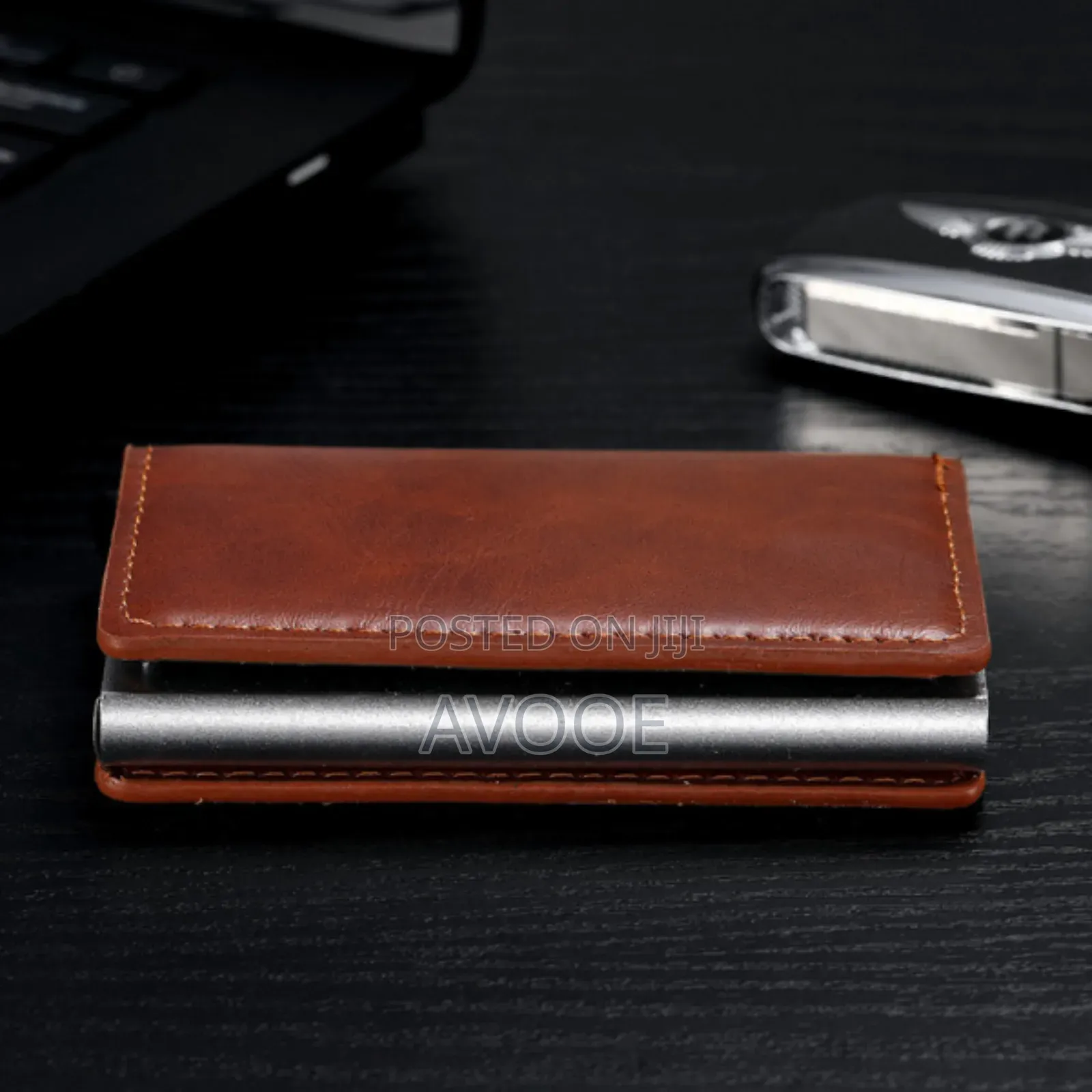 Automatic Pop-Up Credit Card Holder Aluminum Metal Box Card Slot