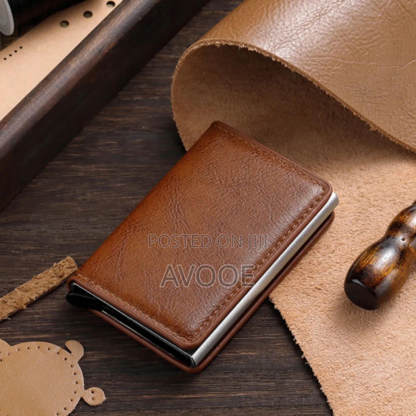 Automatic Pop-Up Credit Card Holder Aluminum Metal Box Card Slot