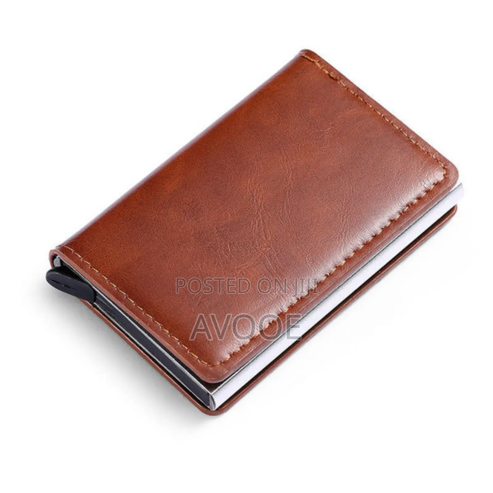 Automatic Pop-Up Credit Card Holder Aluminum Metal Box Card Slot