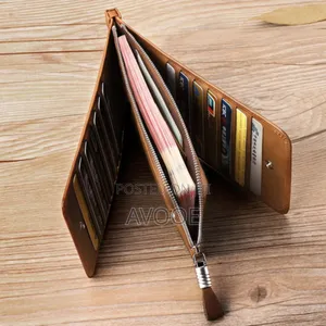 Photo - New Men's And Women's Long Double Zipper Multi-function Card Holder