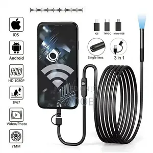 Photo - Endoscopy Type C Camera 3 In 1 Automotive Borescope For Smart Device