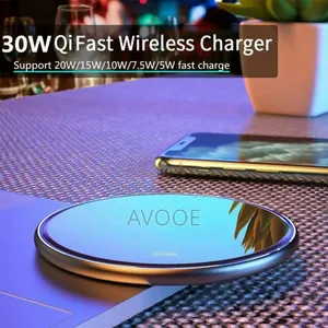 30w Wireless Fast Charging Pad Dock Station for All Device