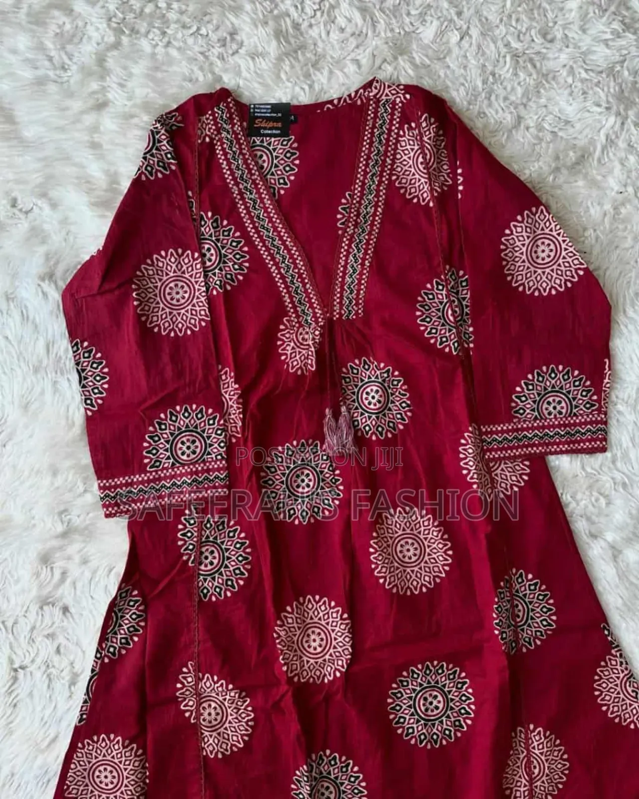 রেড ডিজিটাল প্রিন্ট ৩ পিস r