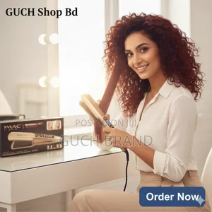 Photo - Mac Titanium Flat Iron: প্রফেশনাল হেয়ার স্ট্রেটনার