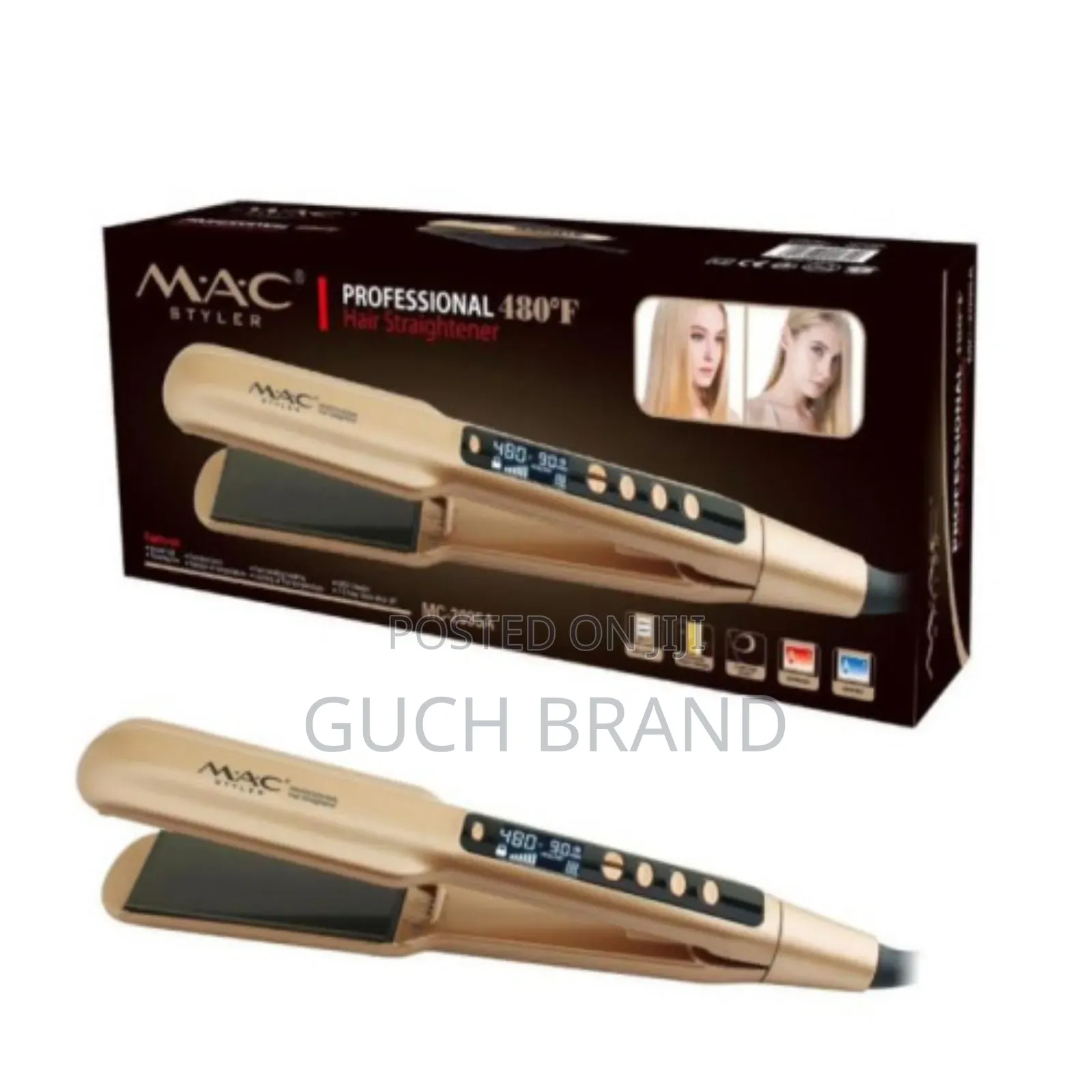 Mac Titanium Flat Iron: প্রফেশনাল হেয়ার স্ট্রেটনার
