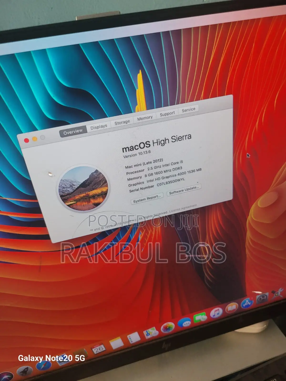 Desktop Computer Apple Mac Mini 8GB Intel Core I5 SSD 500GB