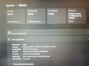 Laptop HP Pavilion Power 15 8GB Intel Core I7 SSD 256GB