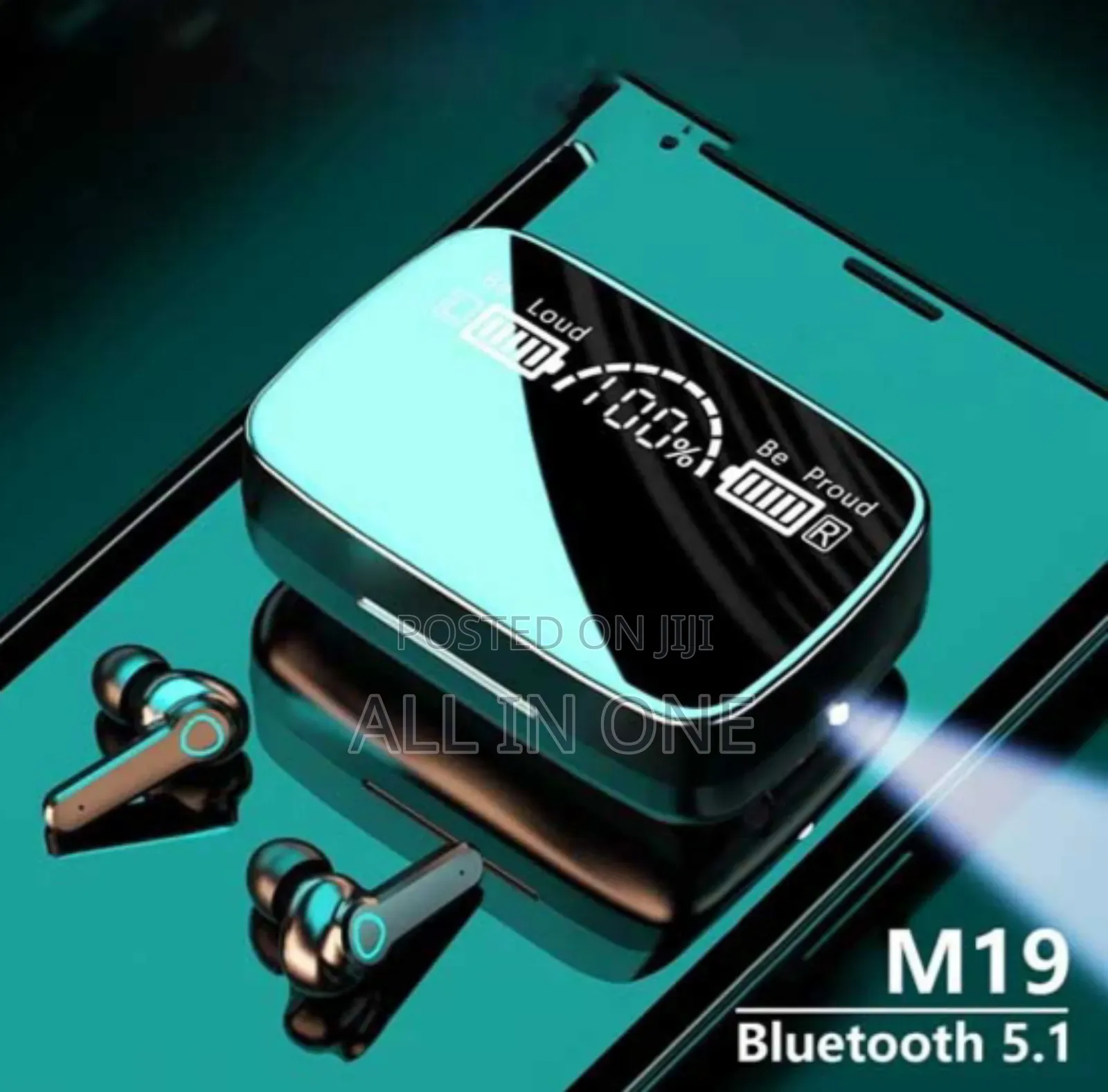 M19 TWS Bluetooth Earbuds (100%) Original