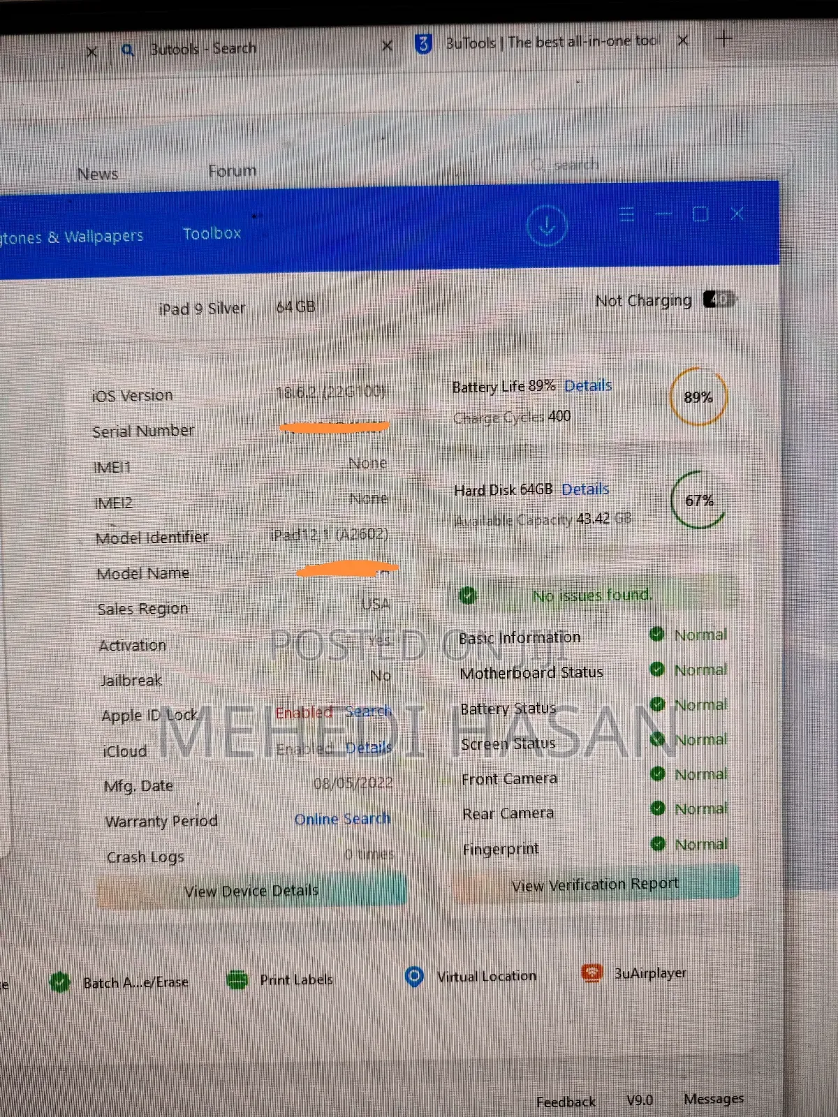 Apple iPad 10.2 (2021) 64 GB Silver