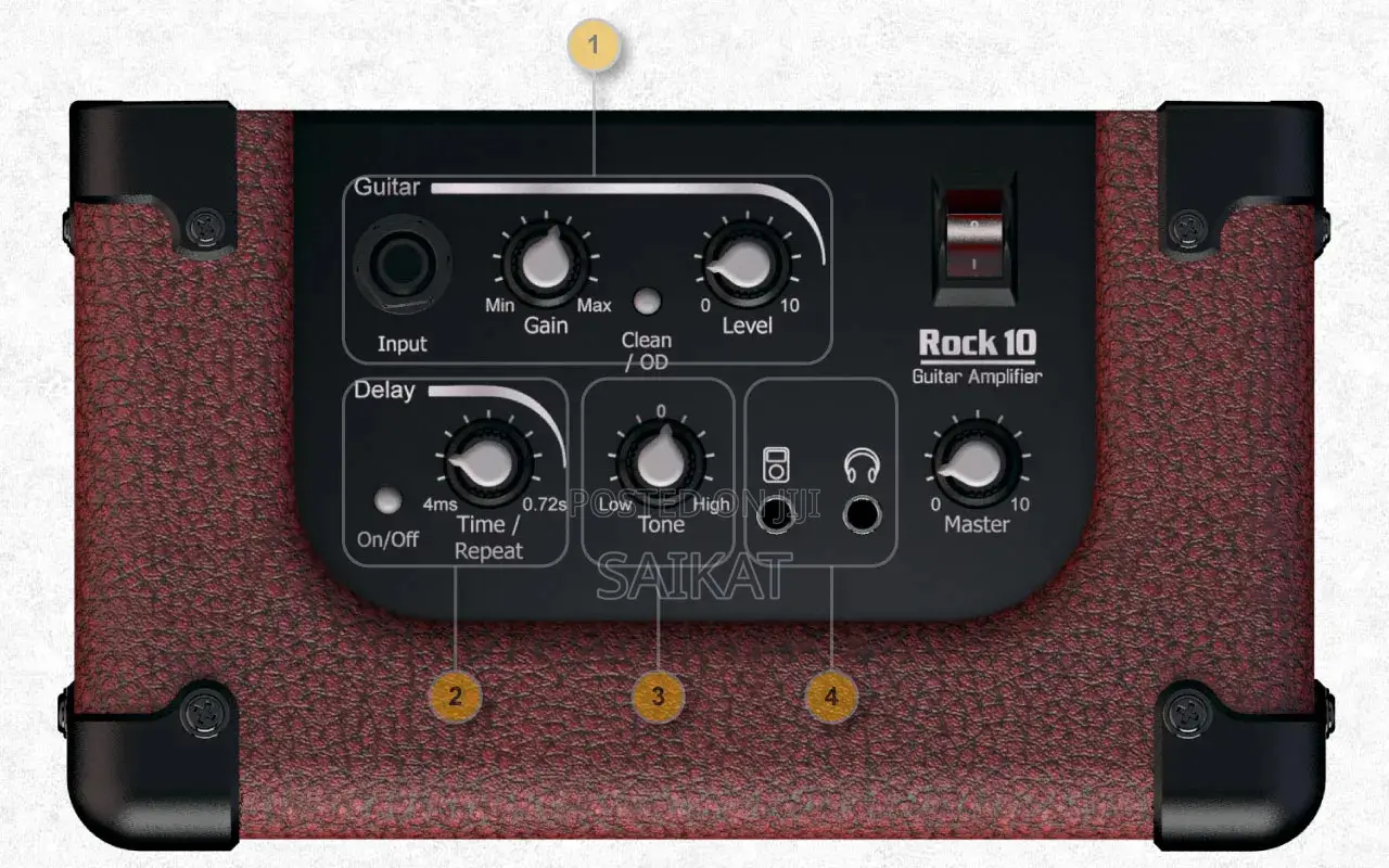 Alphanso 10watt Acoustic / Electric Guitar Amplifier