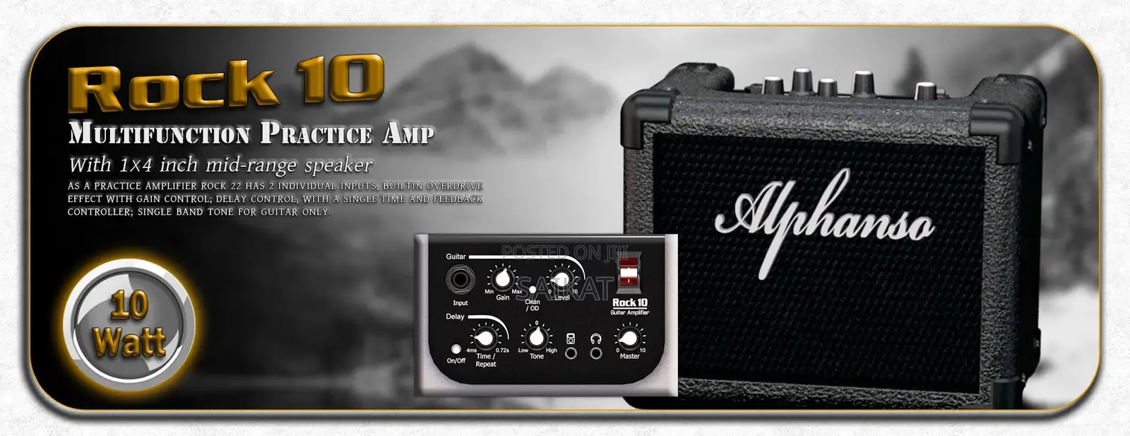 Alphanso 10watt Acoustic / Electric Guitar Amplifier