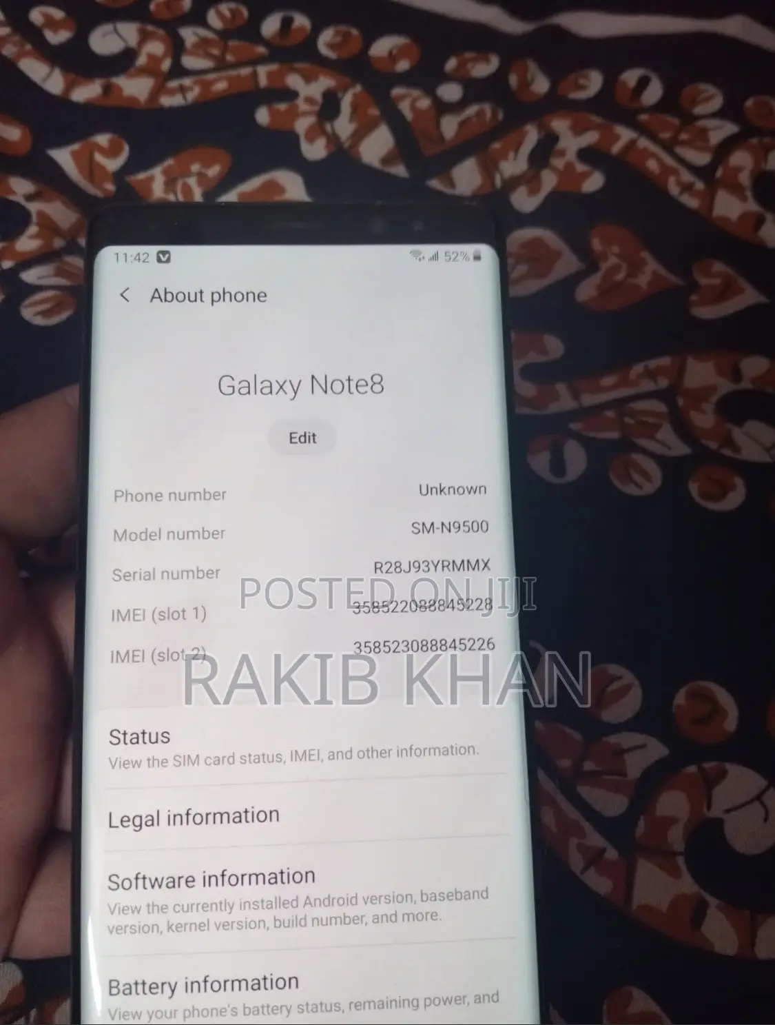 Samsung Galaxy Note 8 128 GB Black