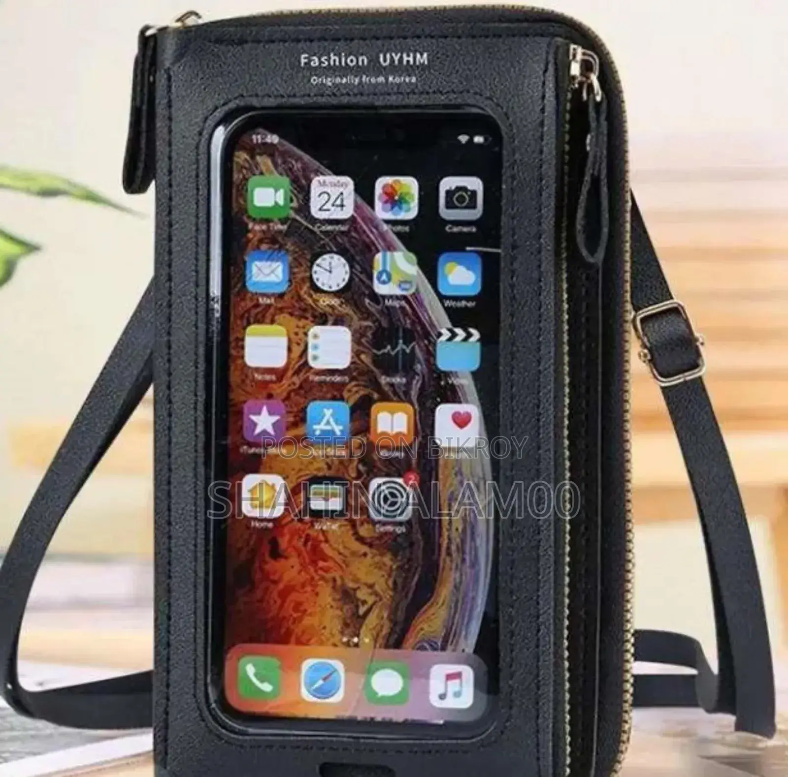 Women Bags Soft Leather Wallets Touch Screen