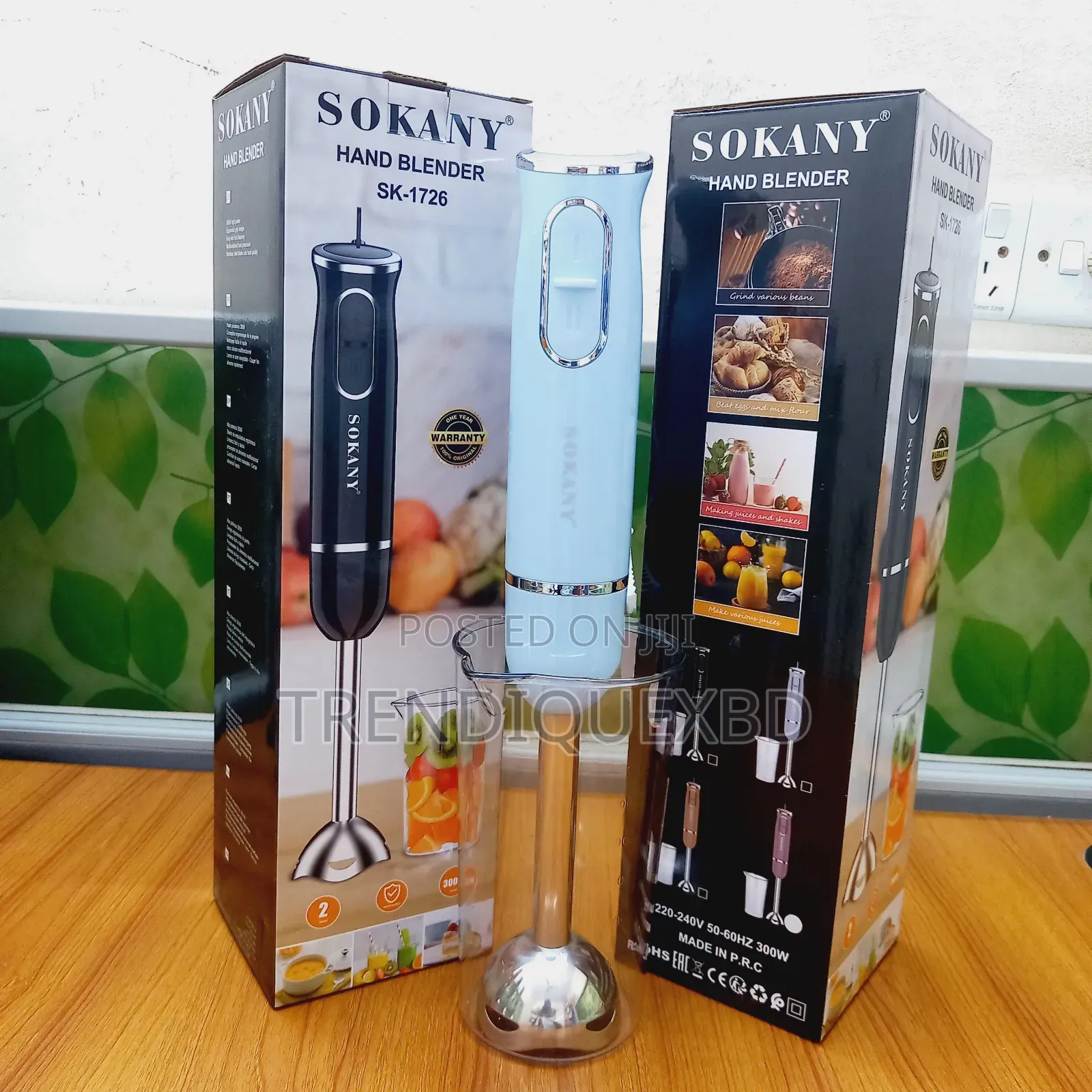Sokany Hand Blender 2 Speed Powerful Stick Blender for Juice, Soup