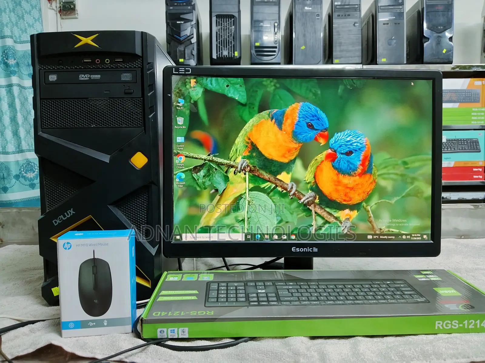 Desktop Computer 4GB Intel Core I3 SSD 128GB