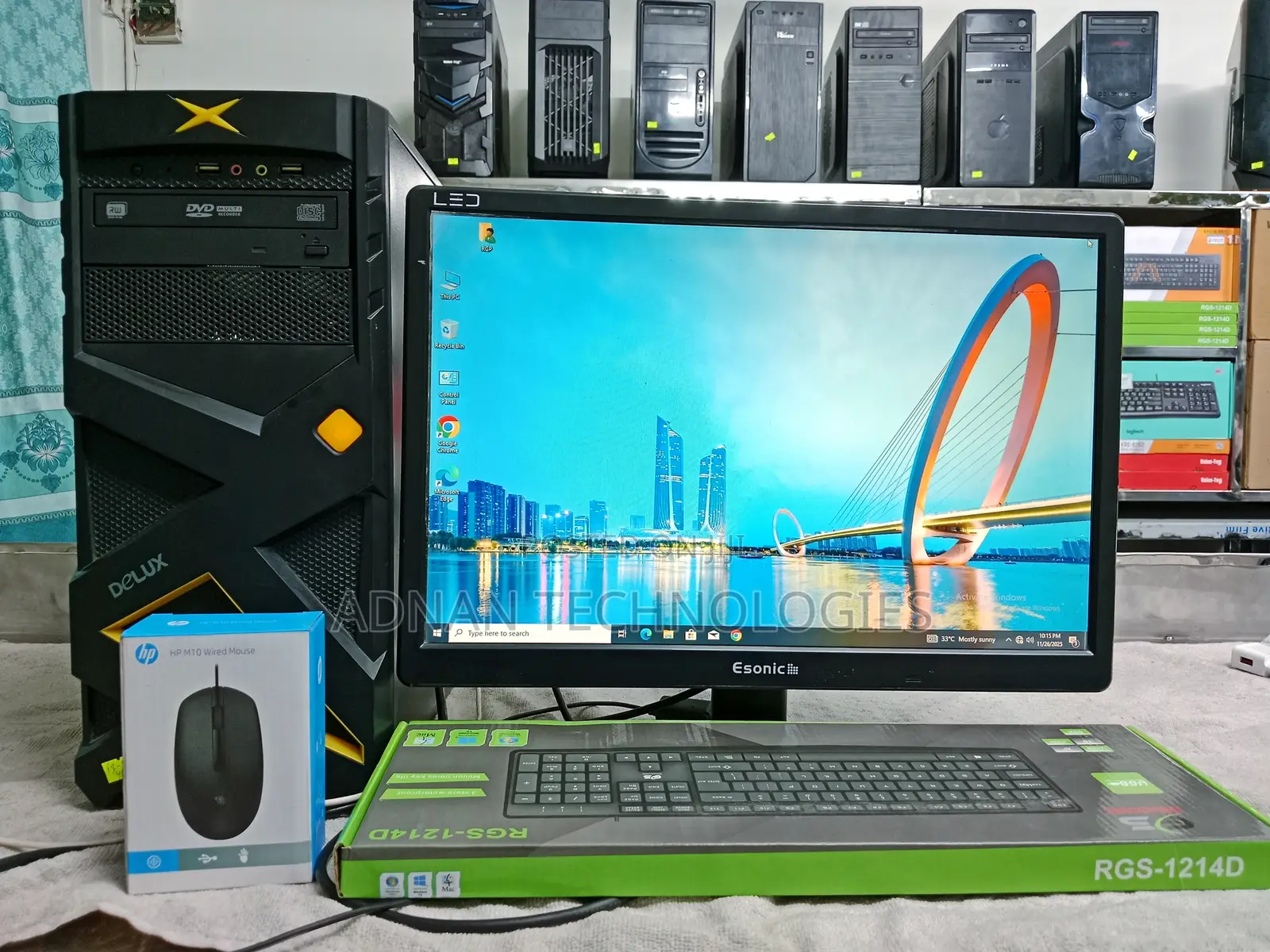 Desktop Computer 4GB Intel Core I3 SSD 128GB