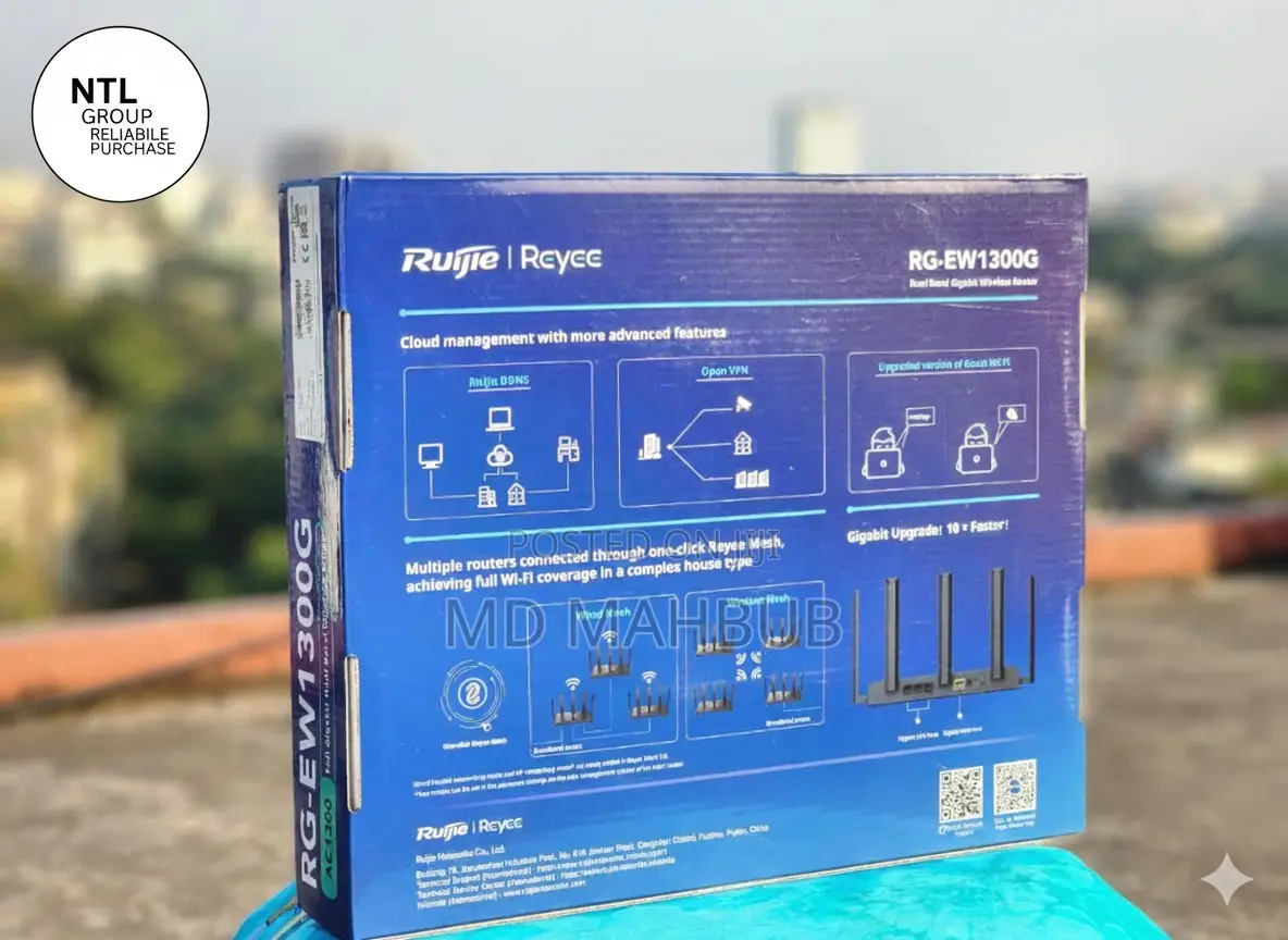 Ruijie Rg-Ew1300g 1300m Dual-Band Gigabit Wifi Router