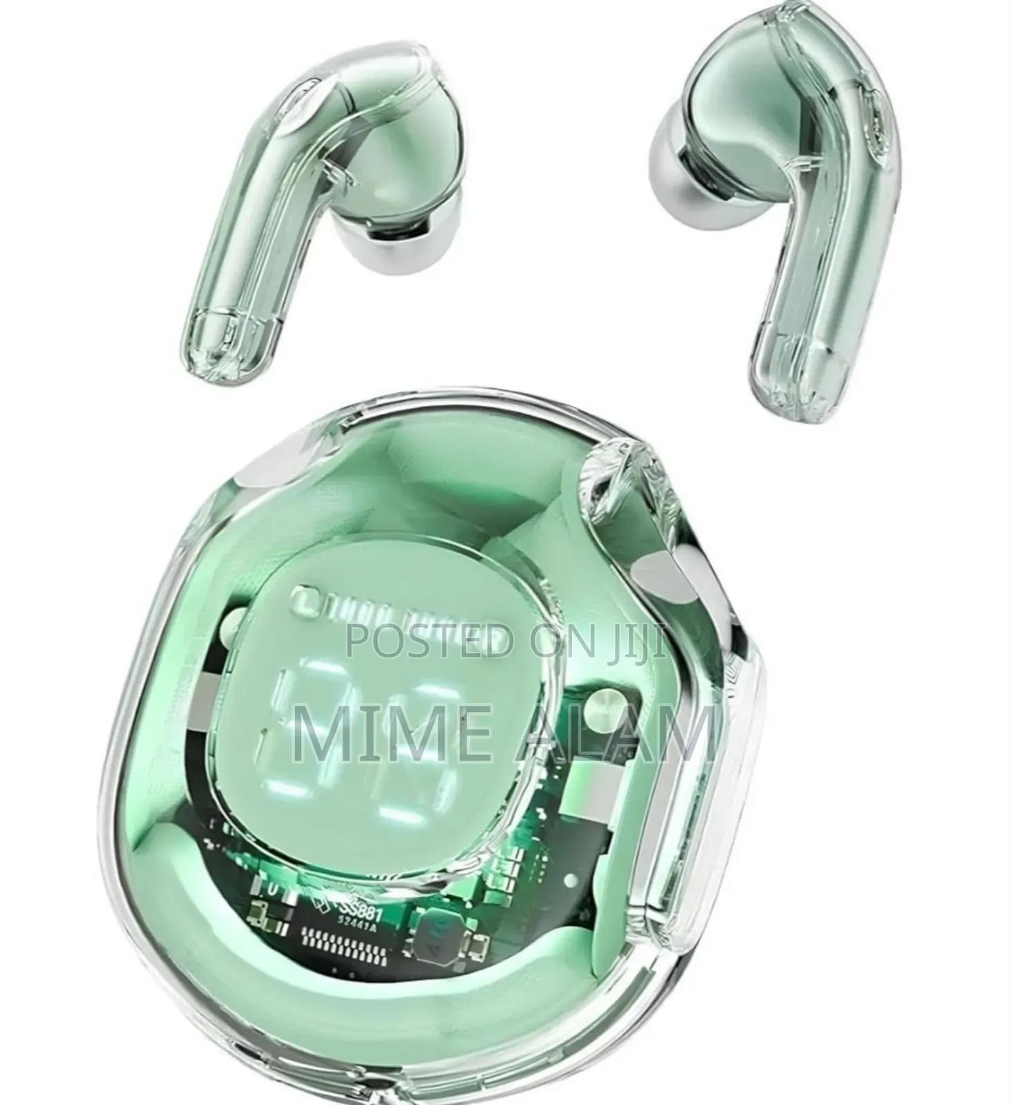 Ultra Pods Pro Bluetooth Earbuds With Display Transparent TWS