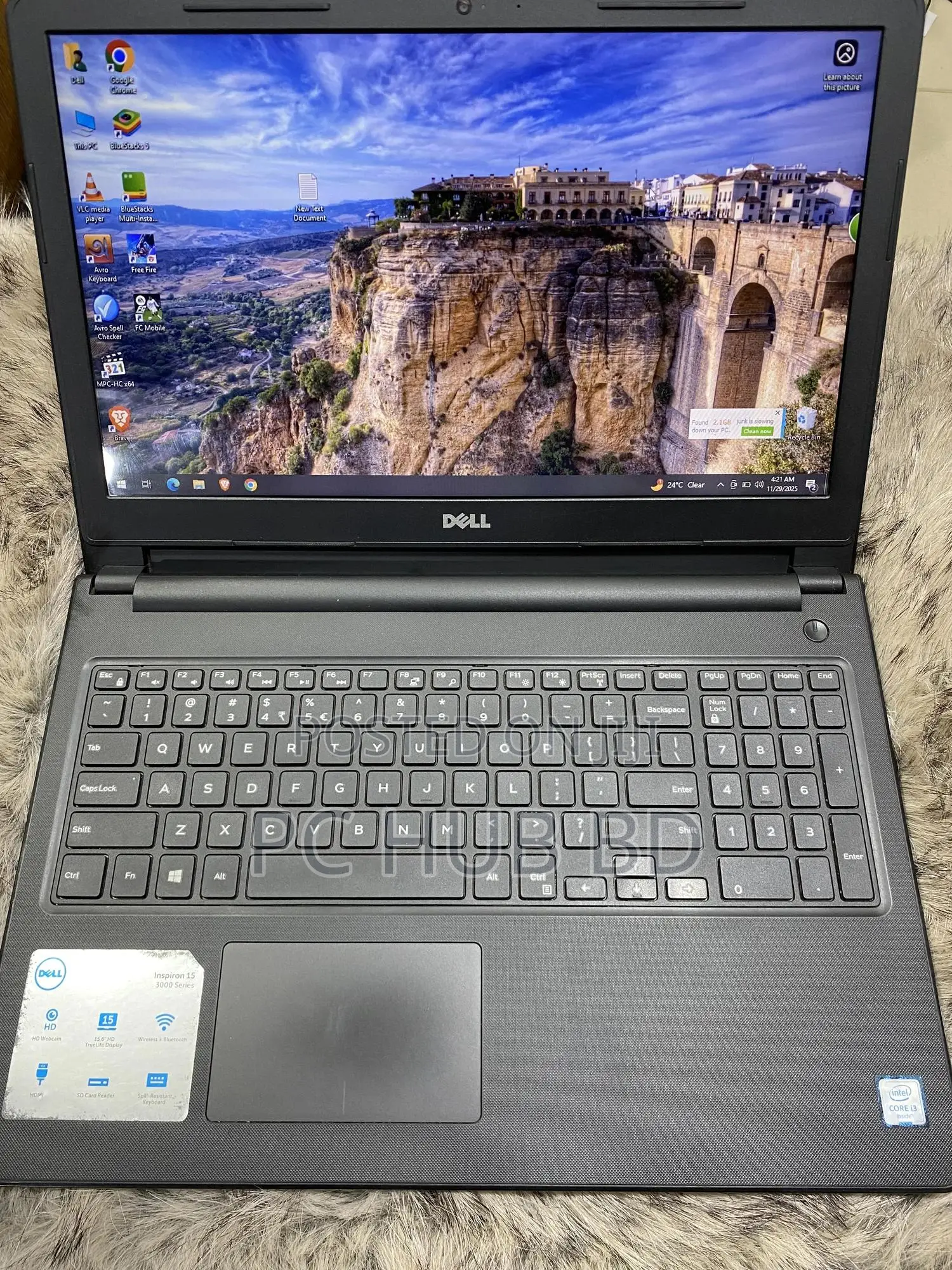 Laptop Dell Inspiron 3541 12GB Intel Core I3 HDD+SSD 1T