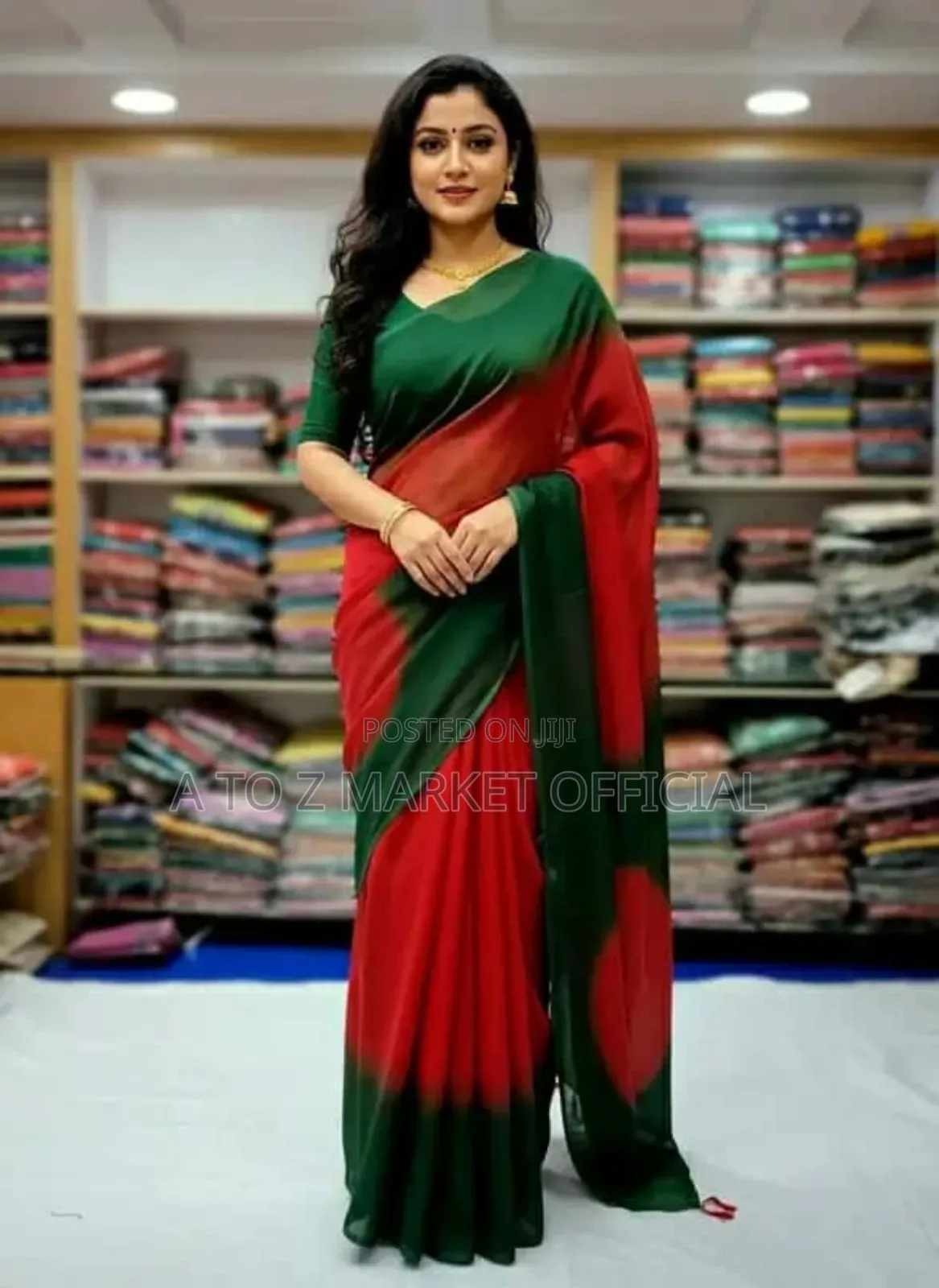 Victory Day Saree With Blouse Piece