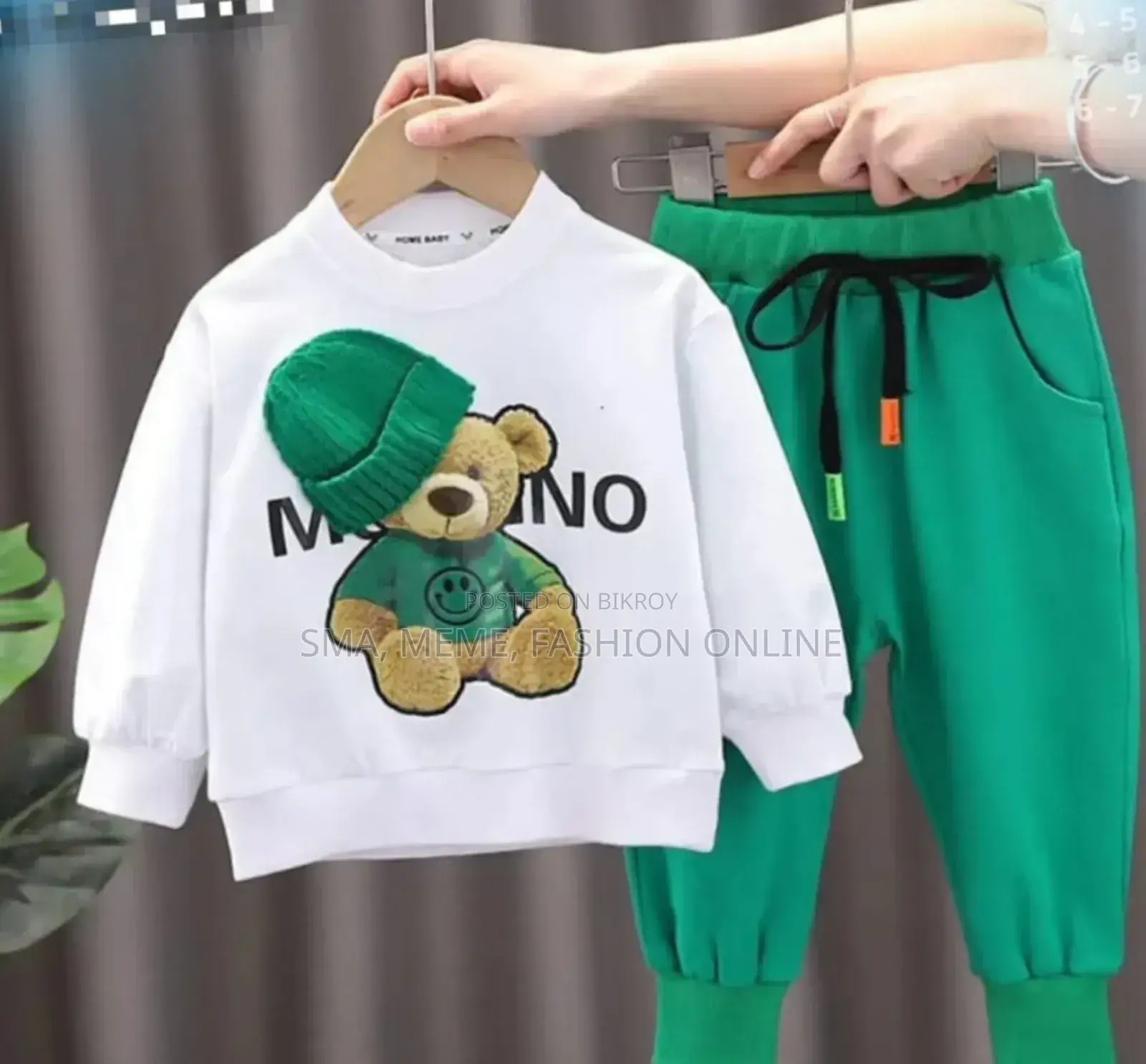 Elegant Stylish Baby Sweatshirt and Trouser Set