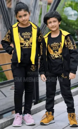  বাচ্চাদের জন্য নতুন স্টাইলিশ সোয়েটশার্ট এবং ট্রাউজার সেট 