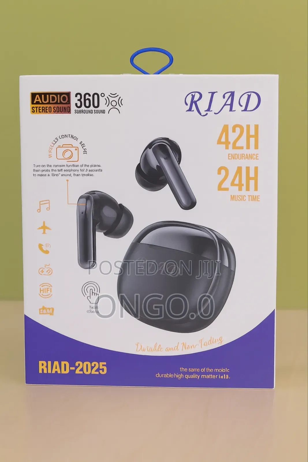 Riad -2025 Wireless Earbuds /42 H Battery /Hifi Sound/360° Audio