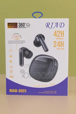 Photo - Riad -2025 Wireless Earbuds /42 H Battery /Hifi Sound/360° Audio