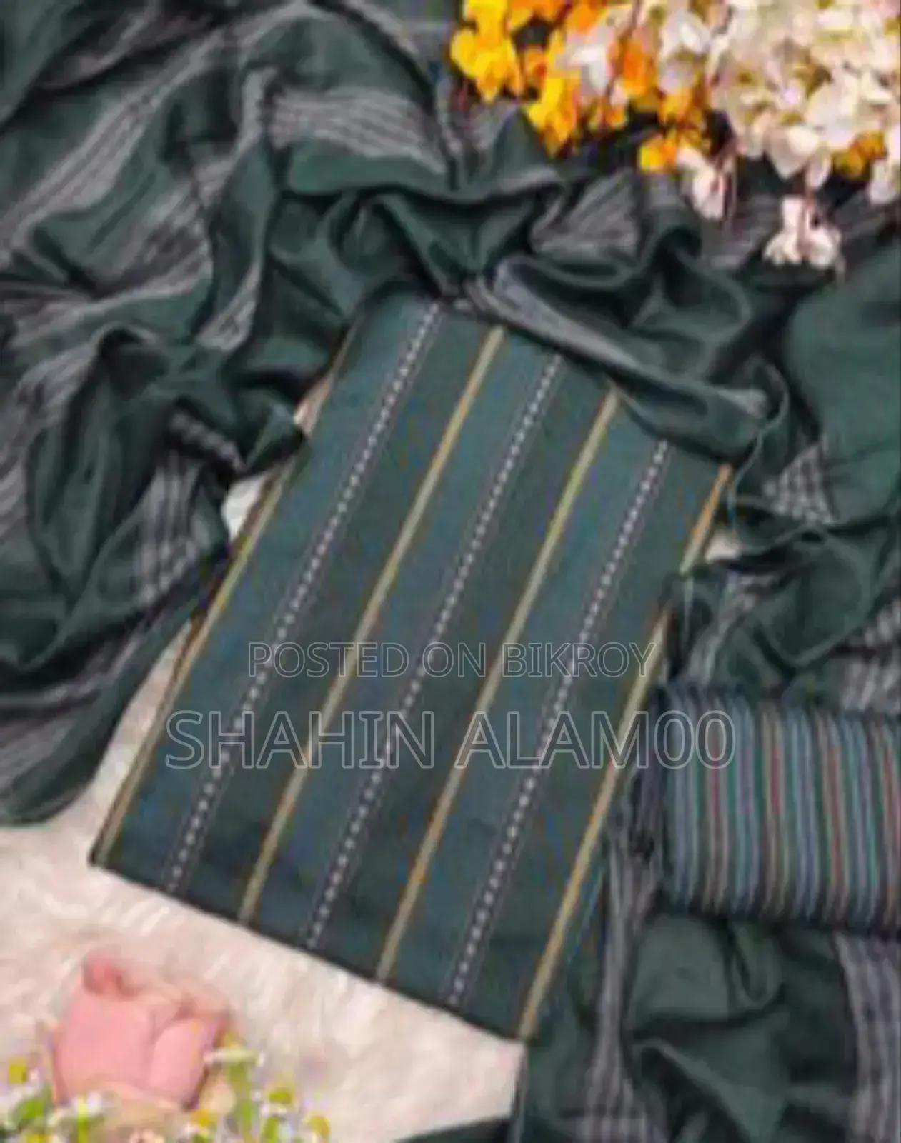 বার্মিজ তাঁত থ্রি-পিস