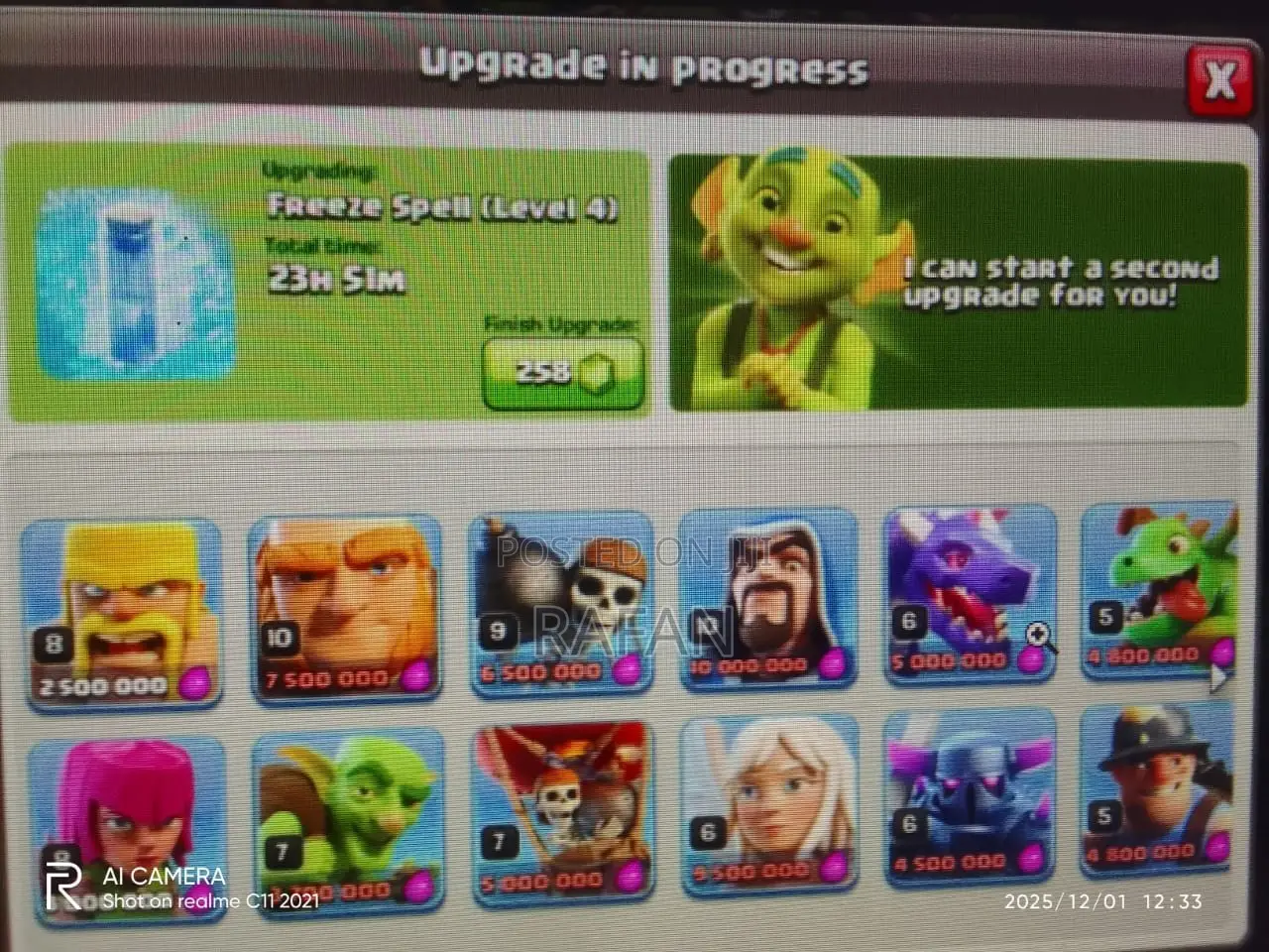 Premium Th16 Clash of Clans Account | 1 Buyer Wins, Others Lose Out