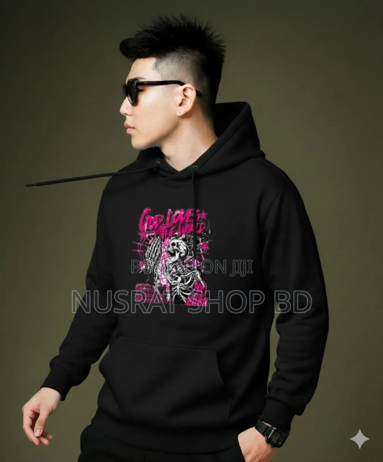 Drop Shoulder Hoodie for Men and Women