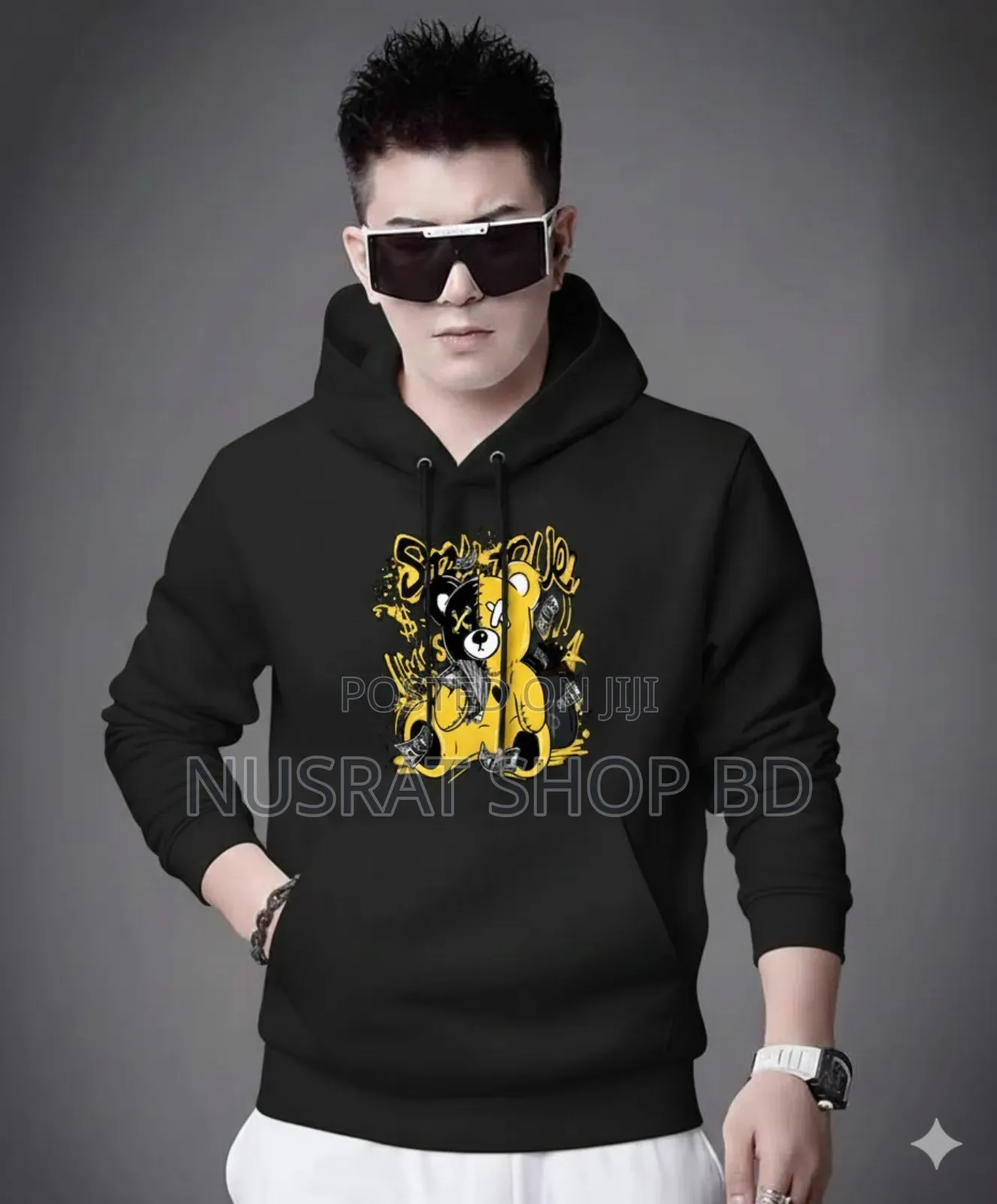 Drop Shoulder Hoodie for Men and Women
