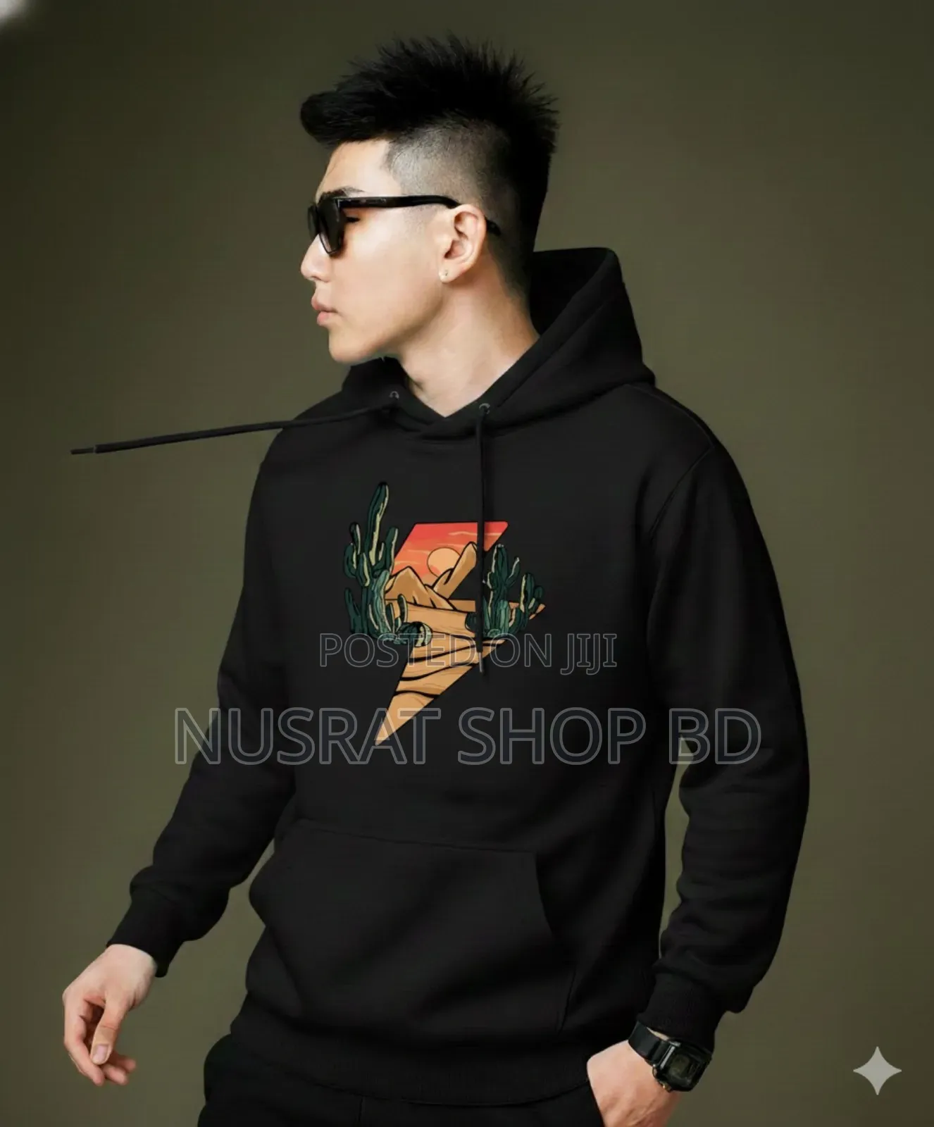 Drop Shoulder Hoodie for Men and Women