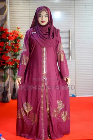 মুশফিকা স্টোন বোরকা হিজাব সহো ফুল সেট