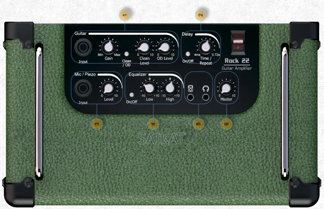 Alphanso Rock 22 - Guitar Amplifier 22 Watt (Guitar, Mic, Mp3)