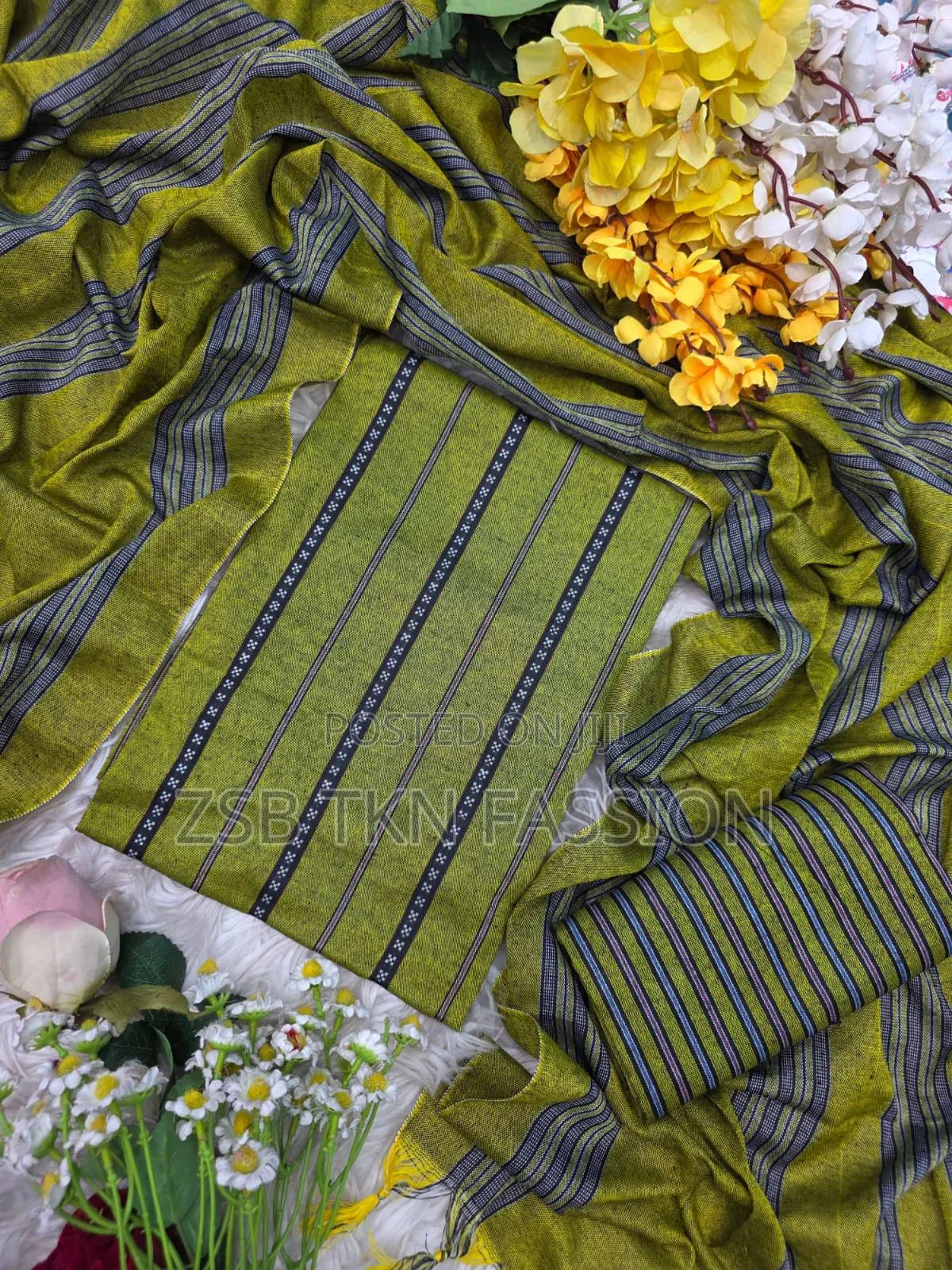 বার্মিজ তাঁত থ্রি-পিস নতুন আপডেট