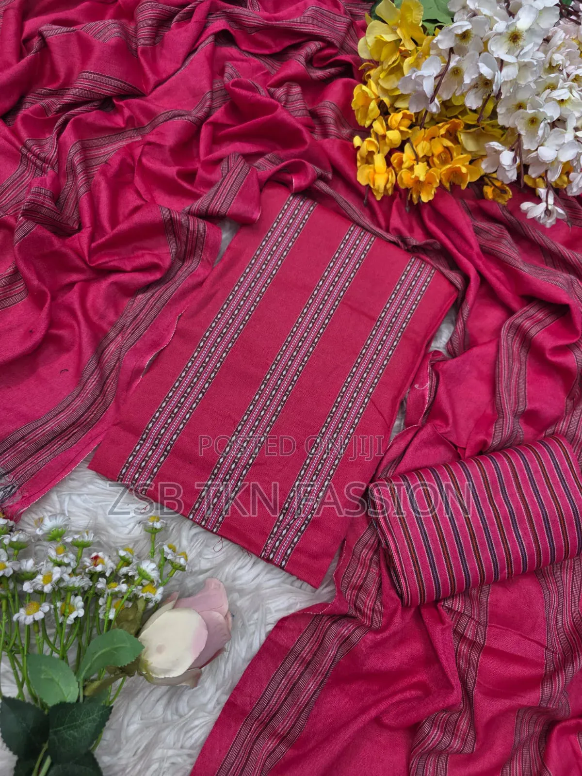 বার্মিজ তাঁত থ্রি-পিস নতুন আপডেট