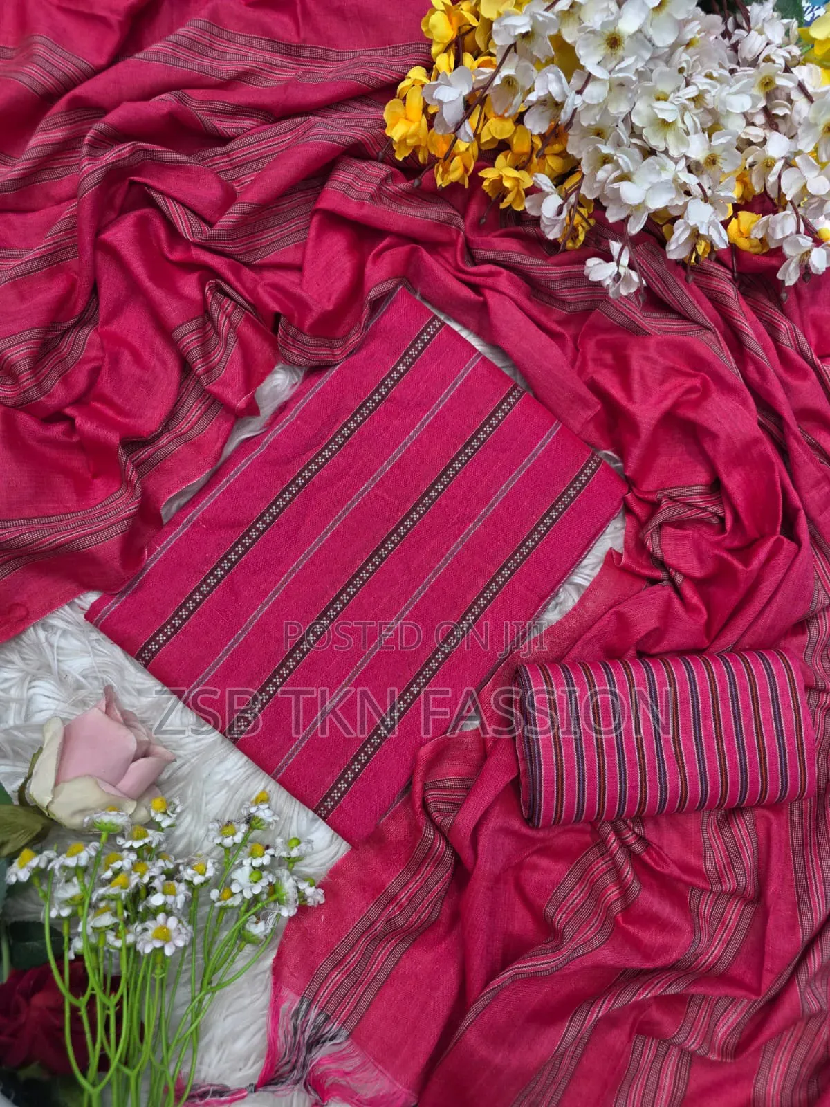 বার্মিজ তাঁত থ্রি-পিস নতুন আপডেট