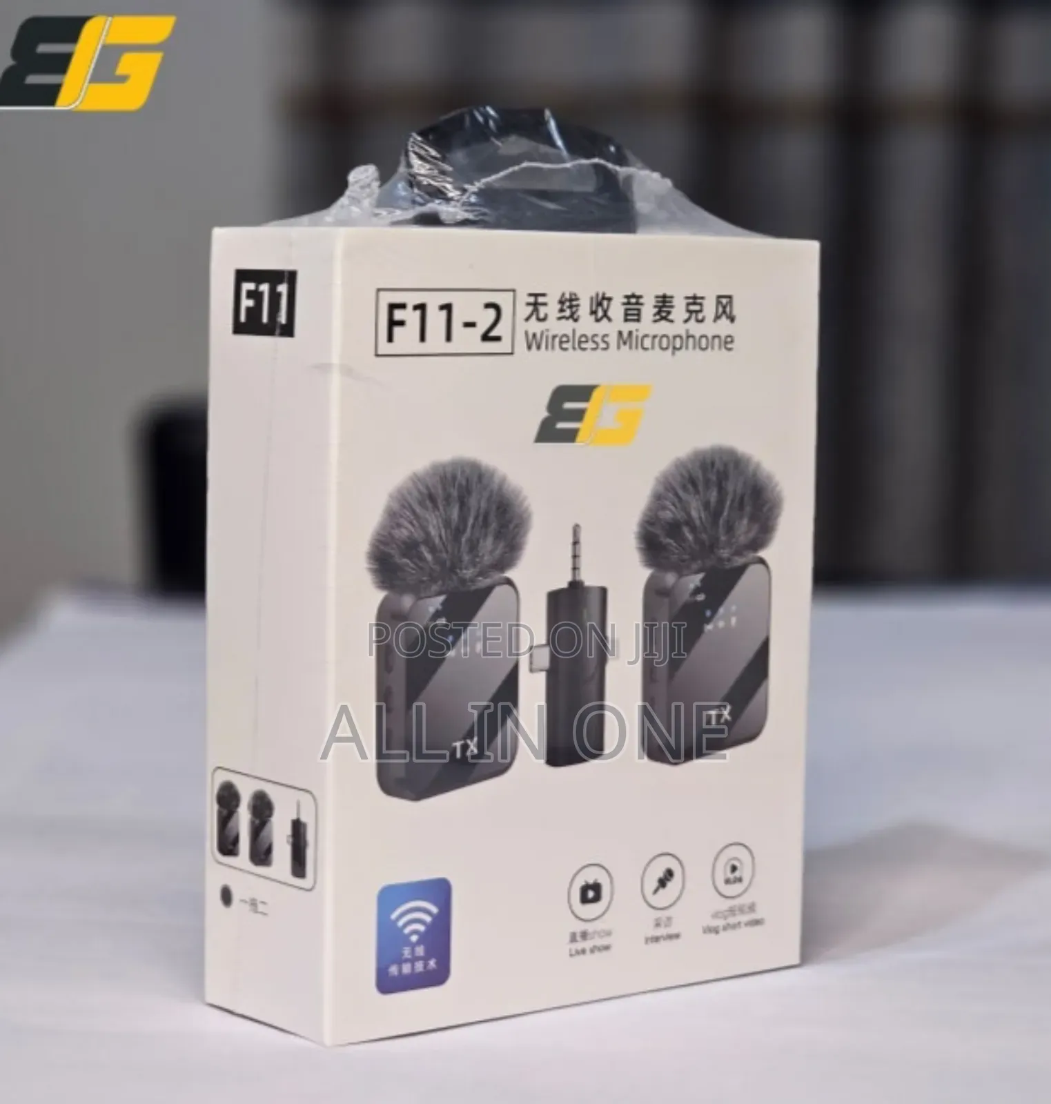 Wireless Lavalier Microphone 3 in 1 Mobile Phone Vlog Video Recording