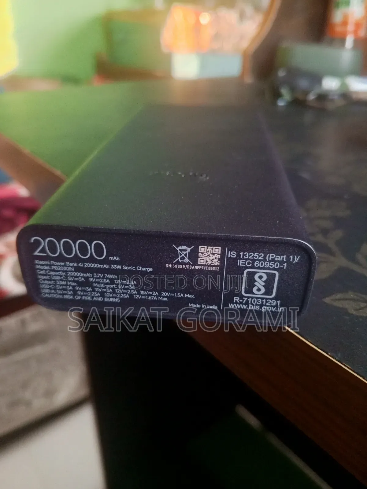 Xiaomi Power Bank 4i 20000ah 33w