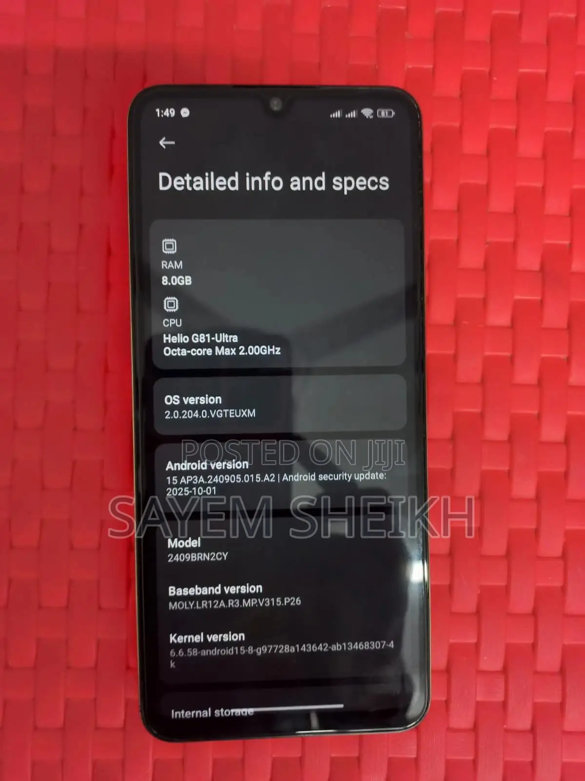 Xiaomi Redmi 14C 256 GB Red