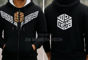 Stylish Calligraphy Design Hoodie for Men