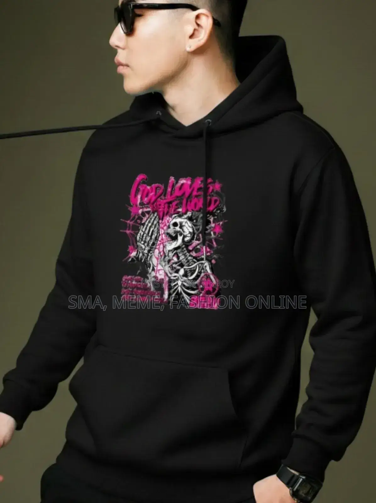 Drop Shoulder Hoodie for Men and Women