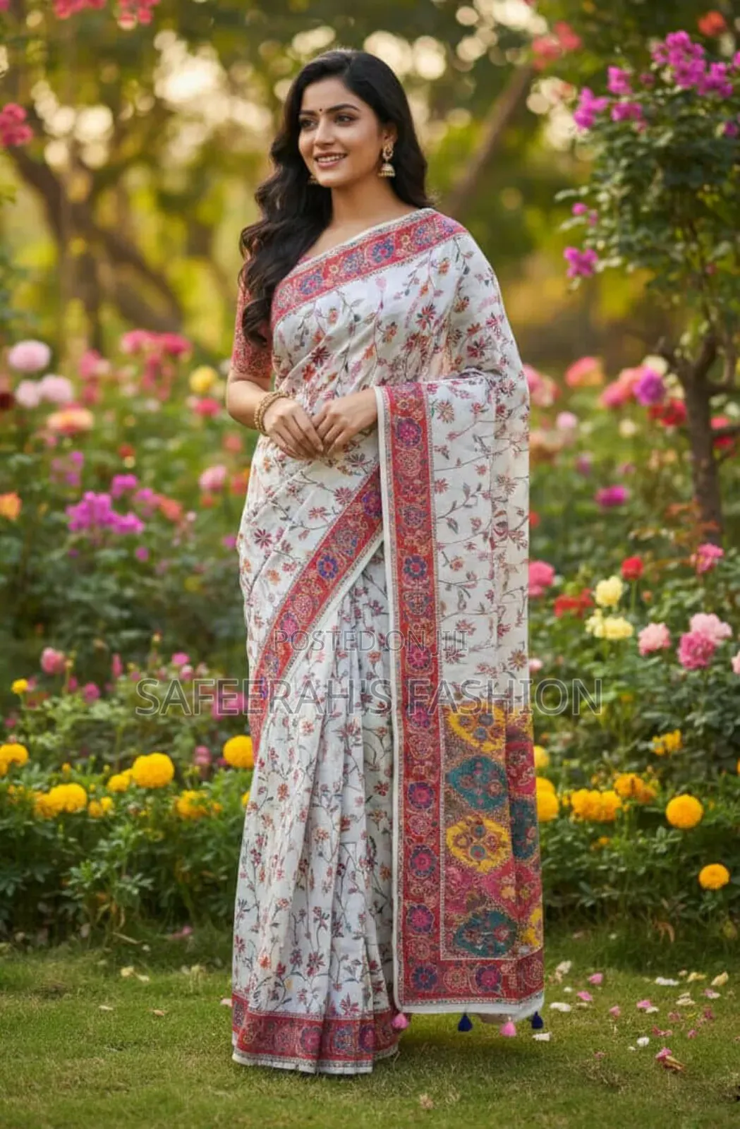 প্রিমিয়াম টাঙ্গাইল সিল্ক বুটিক শাড়ি r